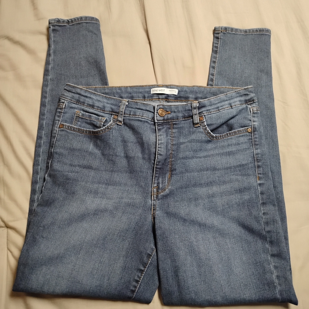 Nine West Women's Medium Blue Skinny Jeans